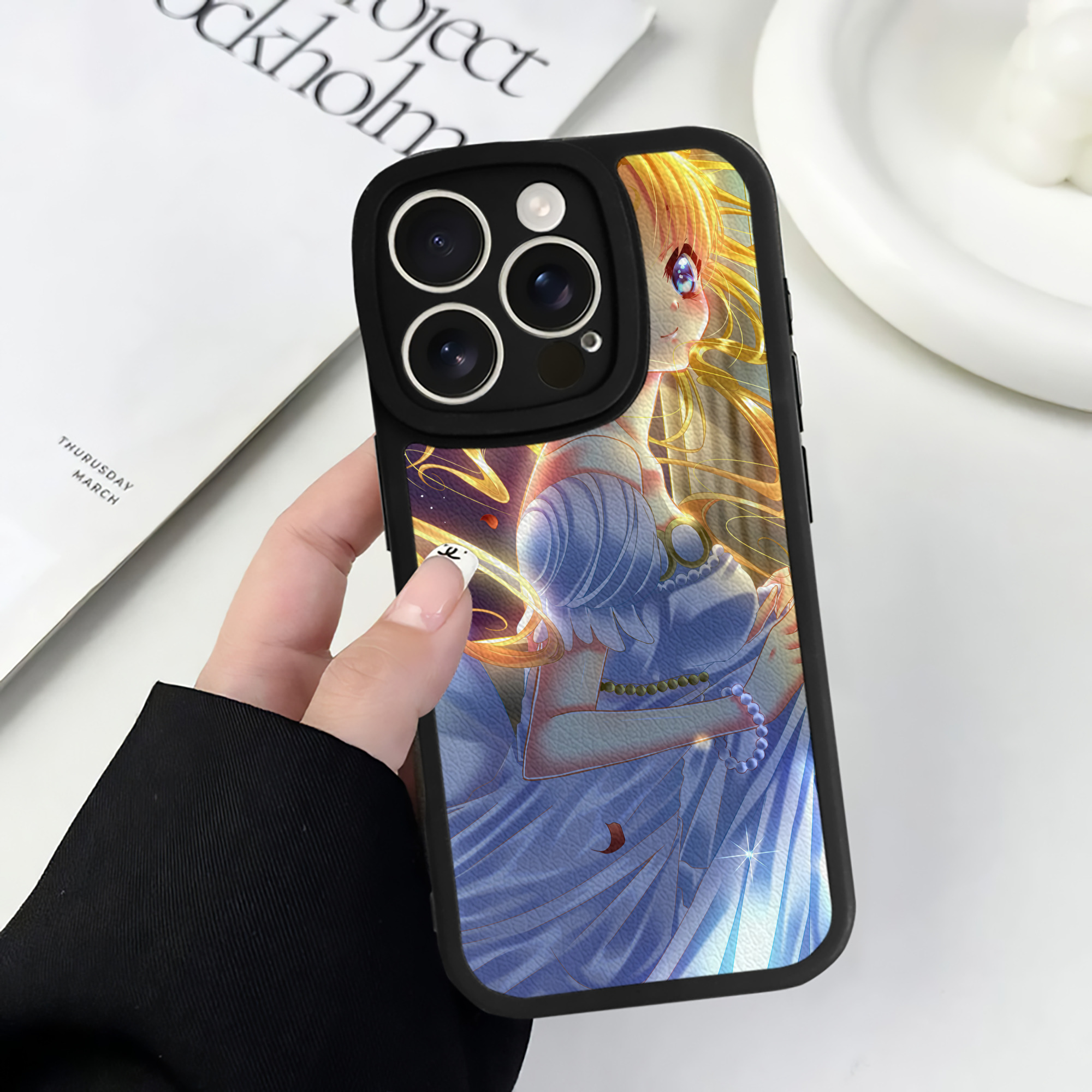 （画像用） 美少女戦士セーラームーン Sailor Moon 【iPhone 16シリーズ対応】シリコンスマホケース（レザー調） 材質：シリコン